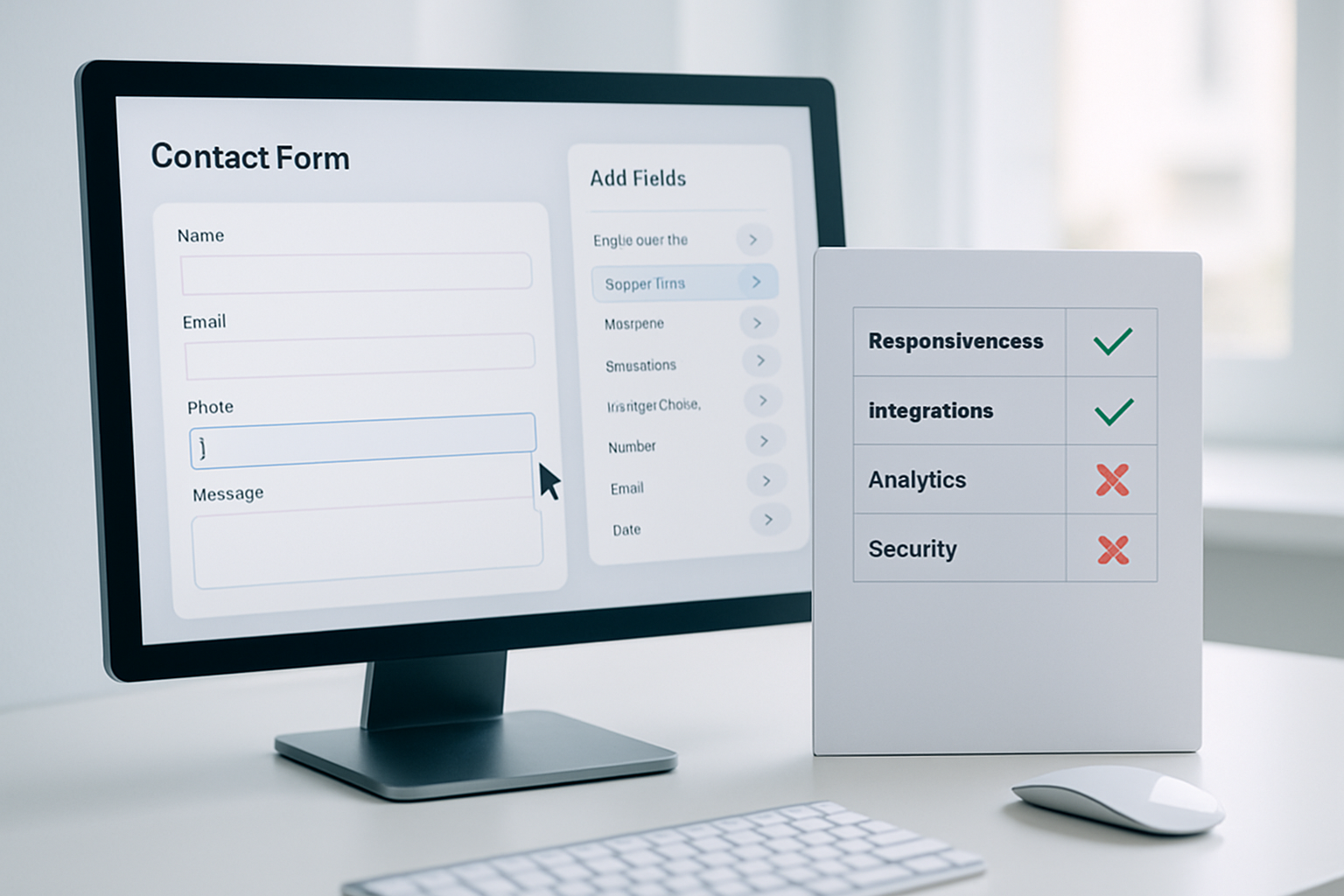 Contact form builder checklist compared: what to look for in 2026