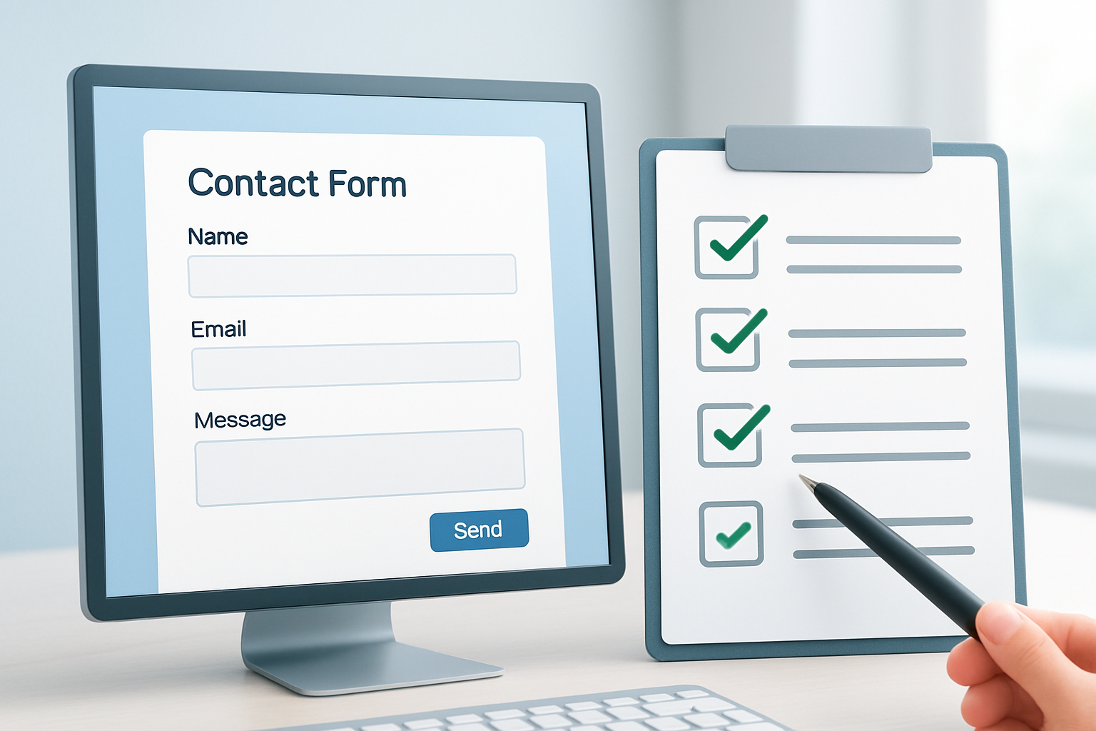 How to use a contact form builder checklist effectively